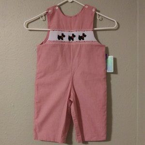 Scottie Dogs Smocked One Piece by Petite Palace